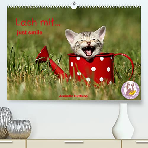 lach mit...just smile (hochwertiger Premium Wandkalender 2024 DIN A2 quer), Kunstdruck in Hochglanz
