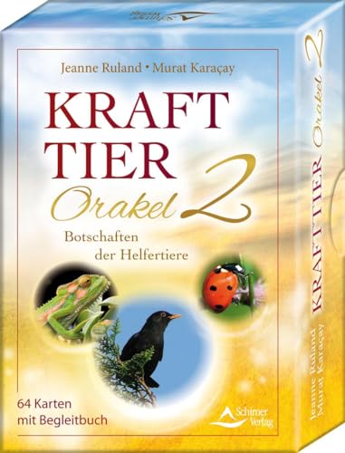 Krafttier-Orakel 2: Botschaften der Helfertiere - 64 Karten mit Begleitbuch von Schirner Verlag