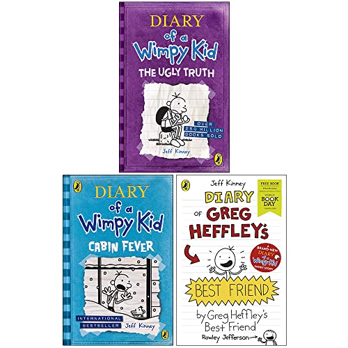 Diary of a Wimpy Kid Book 5-6 and World Book Day : 3 Books Collection Set (The Ugly Truth, Cabin Fever & Diary Of Greg Heffley's Best Friend)