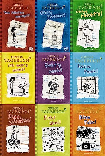 Gregs Tagebuch Band 1-9 im Set + 1 exklusives Postkartenset Gregs Tagebuch Band 1-9 im Set + 1 exklusives Postkartenset
