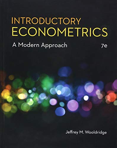 Introductory Econometrics: A Modern Approach (Mindtap Course List)