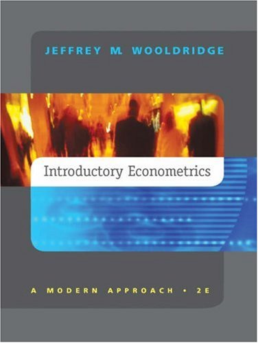 Introductory Econometrics: A Modern Approach von Itps Thomson Learning