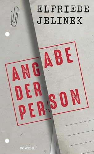 Angabe der Person Angabe der Person von Rowohlt