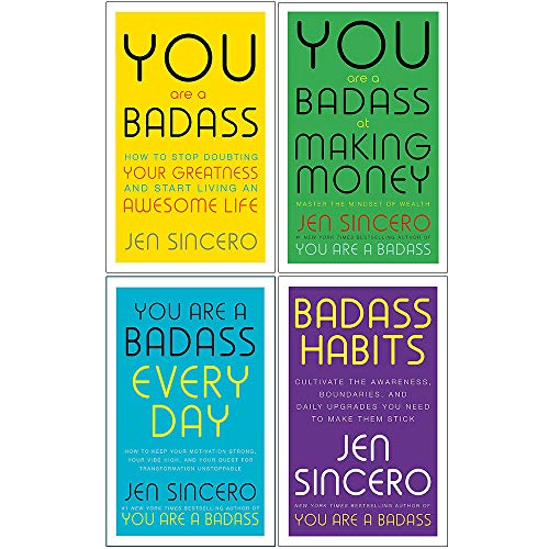 You Are a Badass Series 4 Bücher Collection Set von Jen Sincero (You Are a Badass, You Are a Badass at Making Money, You Are a Badass Every Day & Badass Habits)