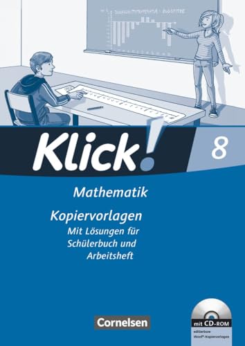 Klick! Mathematik - Mittel-/Oberstufe|NULL|Ausgabe 2009|8. Schuljahr|NULL|NULL|Kopiervorlagen mit CD-ROM|Auf 3 Niveaustufen von Cornelsen Verlag