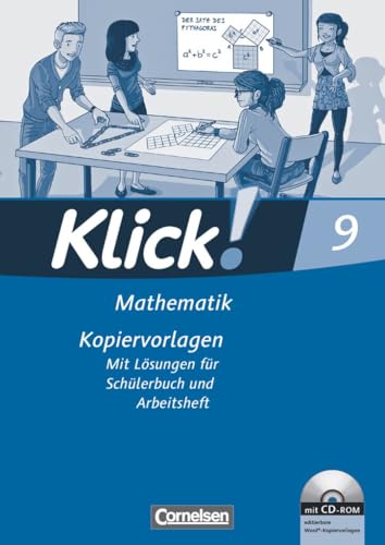Klick! Mathematik - Mittel-/Oberstufe|NULL|Ausgabe 2009|9. Schuljahr|NULL|NULL|Kopiervorlagen mit CD-ROM|Auf 3 Niveaustufen von Cornelsen Verlag