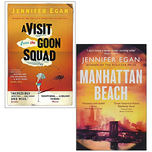 Jennifer Egan Collection 2 Books Set (A Visit From the Goon Squad, Manhattan Beach)