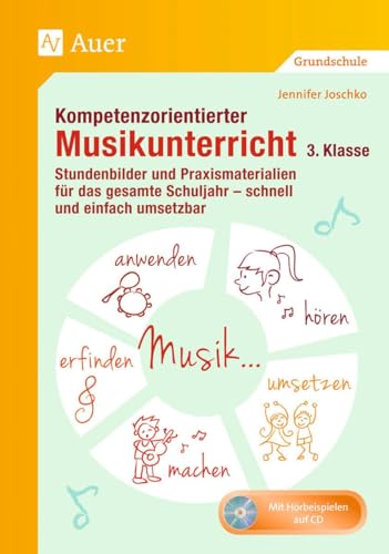 Kompetenzorientierter Musikunterricht 3. Klasse: Stundenbilder und Praxismaterialien für das gesamte Schuljahr - schnell und einfach umsetzbar (Kompetenzorientierter Unterricht Grundschule)