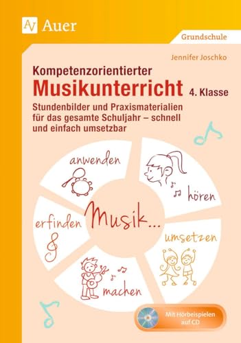 Kompetenzorientierter Musikunterricht 4. Klasse: Stundenbilder und Praxismaterialien für das gesamte Schuljahr - schnell und einfach umsetzbar (Kompetenzorientierter Unterricht Grundschule)