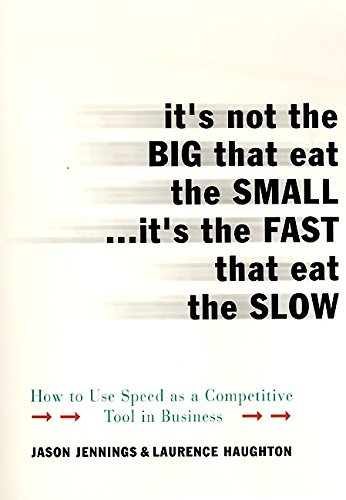 It's Not the Big That Eat the Small...It's the Fast That Eat: How to Use Speed as a Competitive Tool in Business