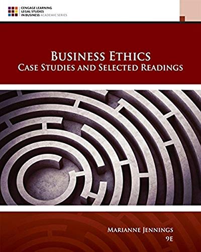 Business Ethics: Case Studies and Selected Readings von Cengage Learning