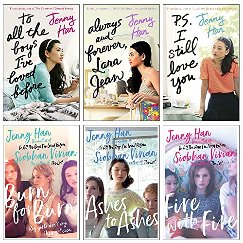 To All the Boys I've Loved Before and Burn for Burn Series 6 Books Collection Set by Jenny Han (To All the Boys I've Loved Before, P.S. I Still Love You, Burn for Burn, Ashes to Ashes, Fire With Fire)