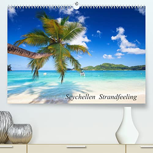 Seychellen Strandfeeling (hochwertiger Premium Wandkalender 2024 DIN A2 quer), Kunstdruck in Hochglanz