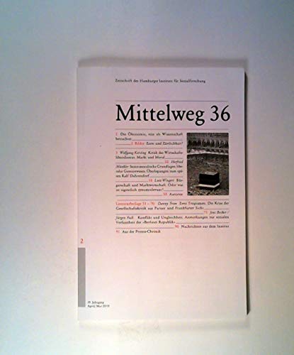 Kritik des Liberalismus. Mittelweg 36, Zeitschrift des Hamburger Instituts für Sozialforschung, Heft 2/2010 von Hamburger Edition, HIS