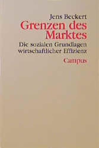 Grenzen des Marktes: Die sozialen Grundlagen wirtschaftlicher Effizienz (Theorie und Gesellschaft, 39) von Campus Verlag