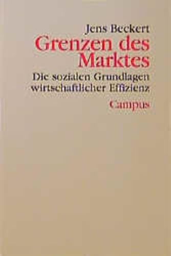 Grenzen des Marktes: Die sozialen Grundlagen wirtschaftlicher Effizienz (Theorie und Gesellschaft, 39) von Campus Verlag