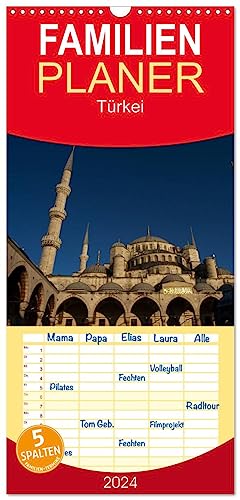 Familienplaner 2024 - Türkei mit 5 Spalten (Wandkalender, 21 cm x 45 cm) CALVENDO