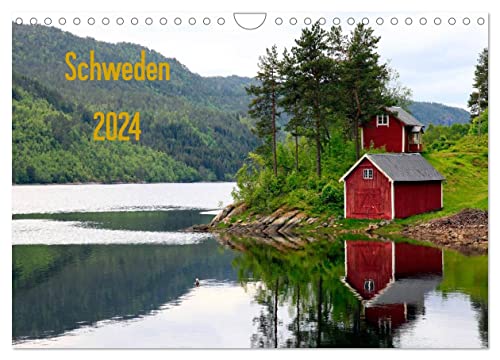 Schweden 2024 (Wandkalender 2024 DIN A4 quer), CALVENDO Monatskalender