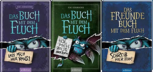 Das Buch mit dem Fluch Band 1+2 plus Freundebuch + 1 exklusives Postkartenset