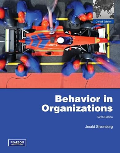 Behavior in Organizations von Prentice Hall