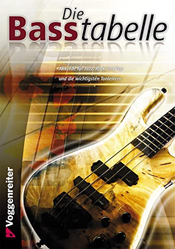 Die Basstabelle. Akkorde für Jazz, Rock und Pop und die wichtigsten Tonleitern Die Basstabelle. Akkorde für Jazz, Rock und Pop und die wichtigsten Tonleitern von Voggenreiter