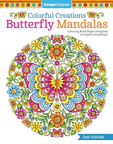 Colorful Creations Butterfly Mandalas: Coloring Book Pages Designed to Inspire Creativity! von Design Originals