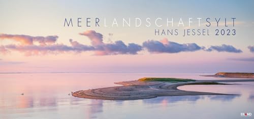 Meerlandschaft SYLT Panorama-Kalender 2023 von Hans Jessel - beeindruckender Landschaftskalender im Großformat 96 x 45 cm - mit Monatskalendarium - 12 Farbfotos