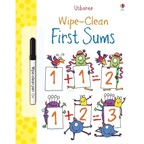 Wipe Clean: First Sums (Usborne Wipe Clean Books)