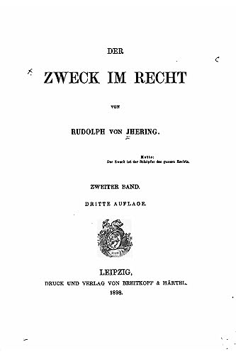 Der Zweck im Recht