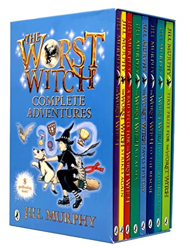 The Worst Witch Complete Adventures Collection 8 Books Box Set By Jill Murphy( Worst Witch, To the Rescue, Strikes Again, All at Sea , A Bad Spell, Witch and The Wishing Star & First Prize)