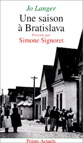 Une Saison Bratislava (Points Actuels) von CONTEMPOARY FRENCH FICTION