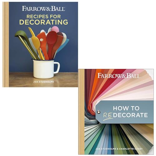 Joa Studholme 2-Bücher-Sammlungsset (Farrow & Ball Rezepte zum Dekorieren, Farrow & Ball Anleitung zum Dekorieren)