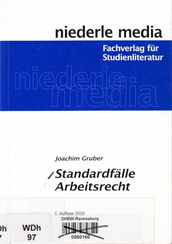 Standardfälle Arbeitsrecht - 2022 von Niederle, Jan Media