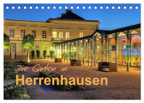 Die Gärten in Herrenhausen (Tischkalender 2024 DIN A5 quer), CALVENDO Monatskalender: Optische Highlights in den Gärten von Herrenhausen von CALVENDO