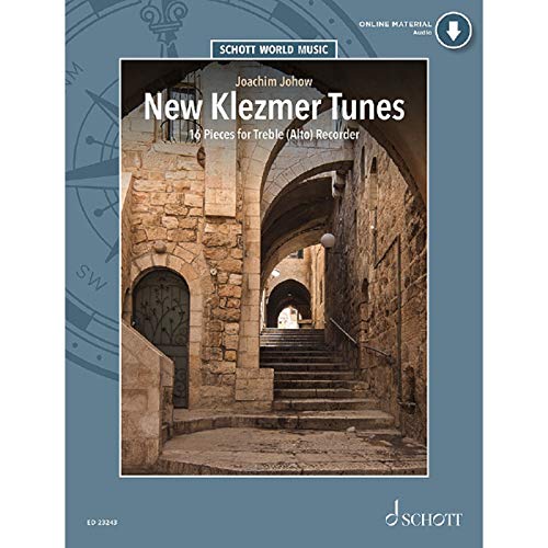 New Klezmer Tunes - 16 Pieces - Treble Recorder and Piano (Guitar/Accordion) - (ED 23243)