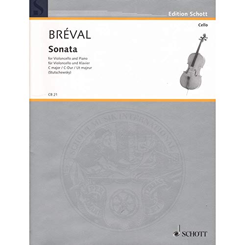 Sonata C-Dur: aus op. 40. Violoncello und Klavier. (Cello-Bibliothek) von Schott