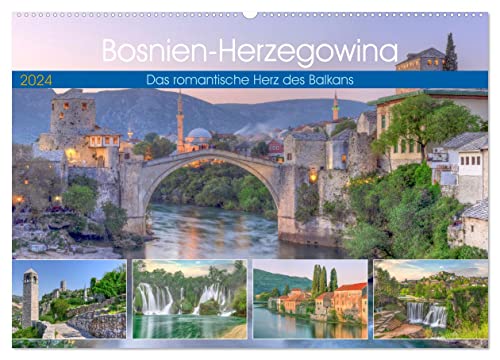 Bosnien-Herzegowina Das romantische Herz des Balkans (Wandkalender 2024 DIN A2 quer), CALVENDO Monatskalender