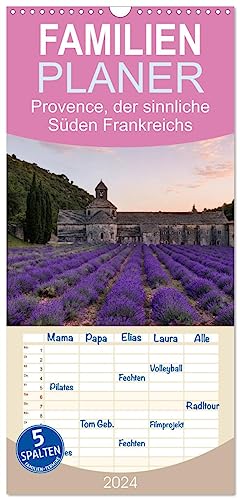 Familienplaner 2024 - Provence, der sinnliche Süden Frankreichs mit 5 Spalten (Wandkalender, 21 cm x 45 cm) CALVENDO