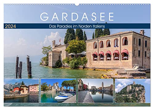 Gardasee, das Paradies im Norden Italiens (Wandkalender 2024 DIN A2 quer), CALVENDO Monatskalender