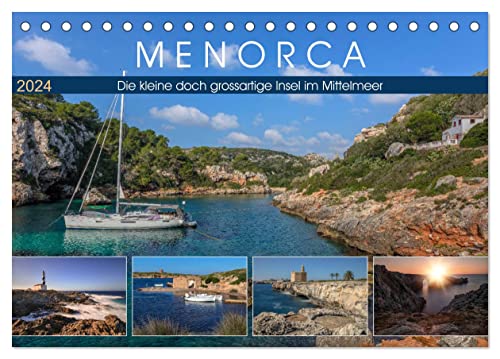 Menorca, die kleine doch grossartige Insel im Mittelmeer (Tischkalender 2024 DIN A5 quer), CALVENDO Monatskalender von CALVENDO