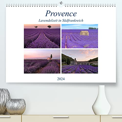 Provence, Lavendelzeit in Südfrankreich (hochwertiger Premium Wandkalender 2024 DIN A2 quer), Kunstdruck in Hochglanz