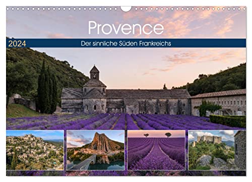 Provence, der sinnliche Süden Frankreichs (Wandkalender 2024 DIN A3 quer), CALVENDO Monatskalender
