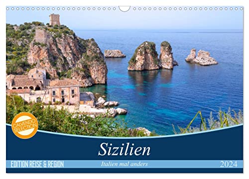 Sizilien - Italien mal anders (Wandkalender 2024 DIN A3 quer), CALVENDO Monatskalender