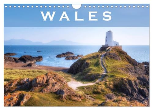 Wales (Wandkalender 2025 DIN A4 quer), CALVENDO Monatskalender: Eine fotografische Reise in das alte keltische Königreich Wales, das Land der Burgen und Mythen. (CALVENDO Orte)