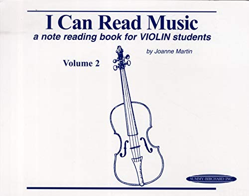 I Can Read Music, Volume 2: A note reading book for VIOLIN students