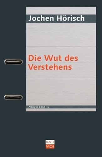 Die Wut des Verstehens (Ableger) von Kulturverlag Kadmos Berlin
