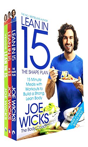 Joe Wicks Lean in 15 Collection 3 Books Set (The Shape Plan, The Shift Plan, Veggie Lean in 15)