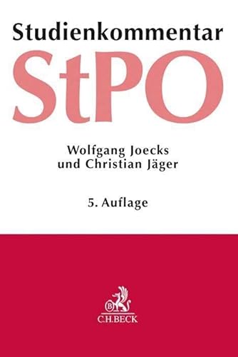 Strafprozessordnung: Studienkommentar