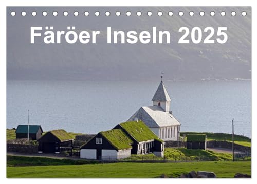 Färöer Inseln 2025 (Tischkalender 2025 DIN A5 quer), CALVENDO Monatskalender