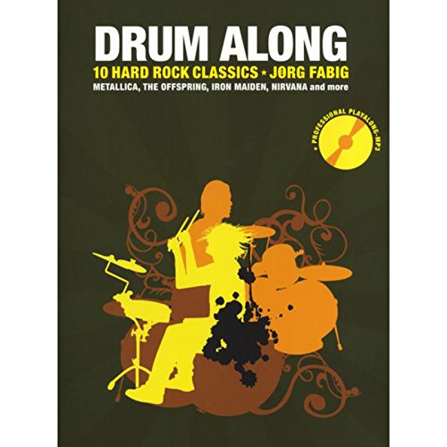 Drum Along - 10 Hard Rock Classics: Noten, Bundle, CD für Schlagzeug: 10 Hard Rock Classics. Auf der CD: Playbacks als Vollversion (mit Gesang) und Mitspielversion mit Klick von Bosworth Music